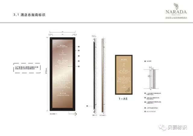 五星級酒店指南索引標識設計